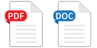 Document icons - pdf, word